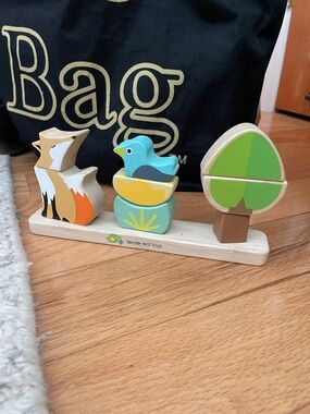 Tender Leaf Toys Woodland Stacking Playset - Green/Blue/Orange